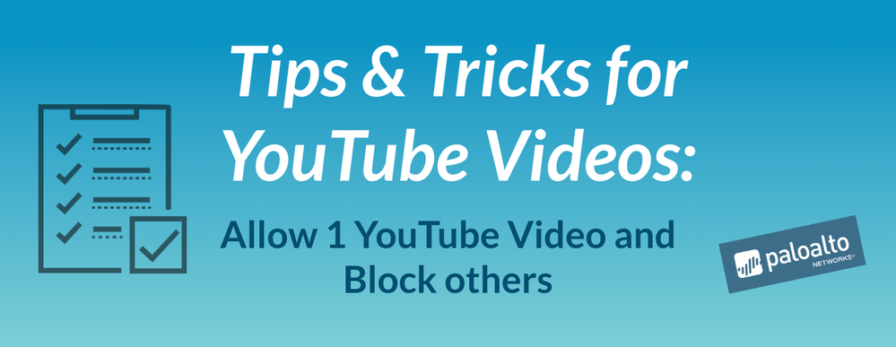 Tips and Tricks: Allow 1 YouTube video and block others