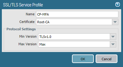 SSL/TLS Service Profile to Add a Profile