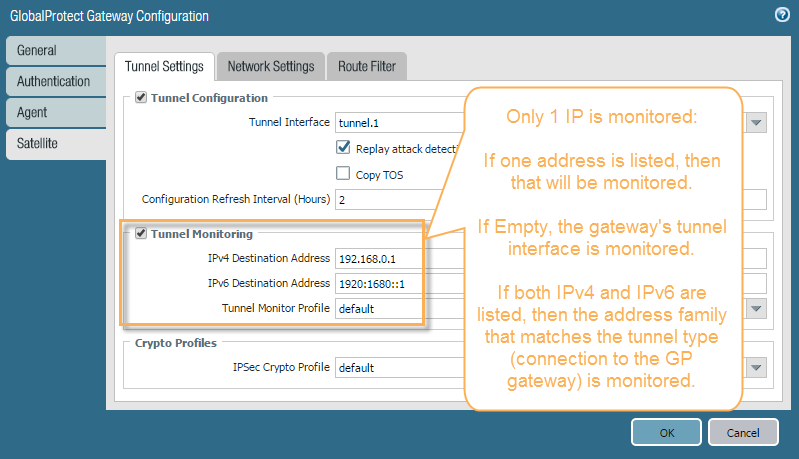 GlobalProtect Gateway Configuration Tunnel Settings