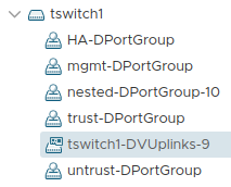 Uplink ports: tswitch1_vDS uplinks