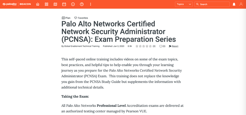 Study for Palo Alto Networks Certified Network Security Administrator (PCNSA) exam