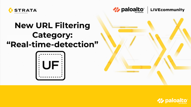 New URL Filtering Category: "Real-time-detection"